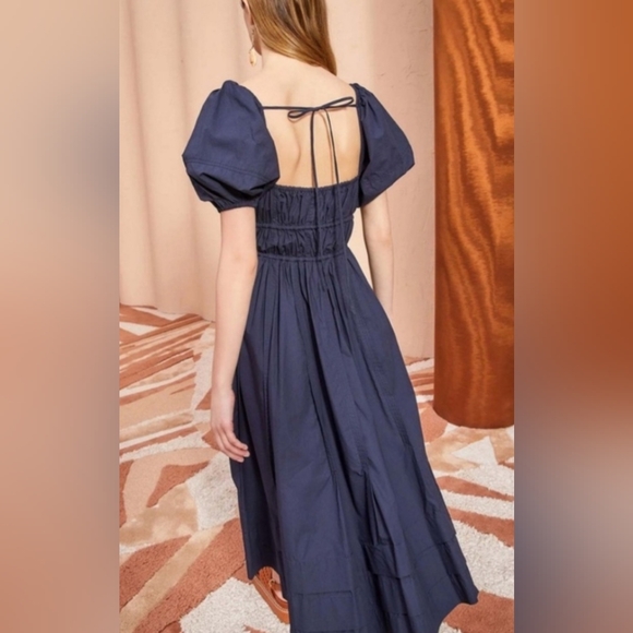 Ulla Johnson Palma Dress Puff Sleeve Peasant Midi size 12 - Picture 2 of 2